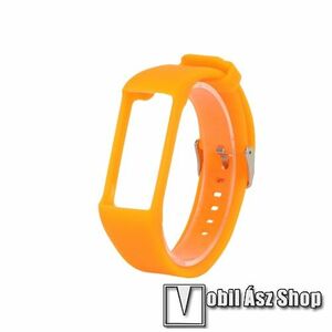 Okosóra szíj - NARANCSSÁRGA - szilikon, 140mm + 80mm hosszú - POLAR A360 / A370 kép