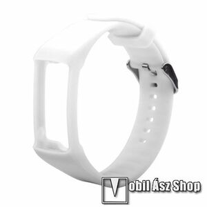 Okosóra szíj - FEHÉR - szilikon, 140mm + 80mm hosszú - POLAR A360 / A370 kép