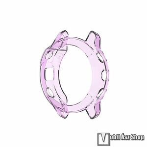 Garmin Enduro (51mm), Fenix 6X, 6X Pro, 6X Pro Solar, 6X Pro Sapphire, Okosóra szilikontok, Keret, Bumper, Átlátszó, Lila kép