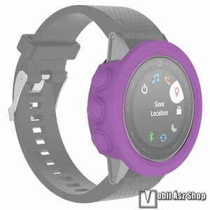 Garmin Fenix 5X, 5X Plus, Okosóra szilikontok, Keret, Bumper, Lila kép