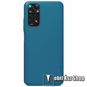 NILLKIN SUPER FROSTED műanyag védő tok / hátlap - érdes felület - KÉK - Xiaomi Redmi Note 11 4G (Global version) / Redmi Note 11S (Global version) - GYÁRI kép