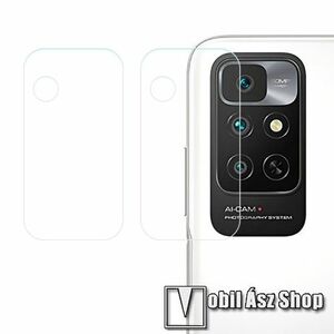 Kamera lencsevédő karcálló edzett üveg - 2db, 9H, 0, 33mm, Arc Edge - Xiaomi Redmi Note 11T 5G / Xiaomi Poco M4 Pro 5G / Xiaomi Redmi Note 11 5G (For China Market) kép