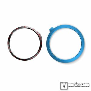 Garmin fenix 6S, 6S Sapphire, 6S Pro, Okosóra lünetta védő, Rozsdamentes acél, Fekete, Piros kép