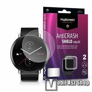 MyScreen Protector AntiCrash Shield Edge3D okosóra képernyővédő fólia - Ultra Clear, ÖNREGENERÁLÓ! - 2db - Xiaomi Amazfit Zepp E Circle - GYÁRI kép
