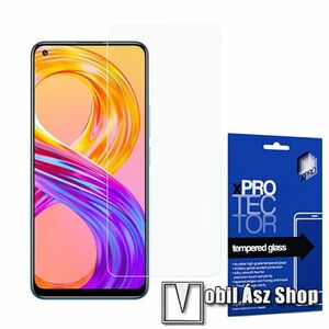 Xpro előlap védő karcálló edzett üveg - 0, 33 mm vékony, 9H, Arc Edge, A képernyő sík részét védi! - Realme 8 / Realme 8 Pro - GYÁRI kép