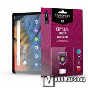 MYSCREEN CRYSTAL BacteriaFREE képernyővédő fólia - CRYSTAL - 1db, törlőkendővel, antibakteriális, 4H - Lenovo Yoga Smart Tab 10.1 (YT-X705) - GYÁRI kép