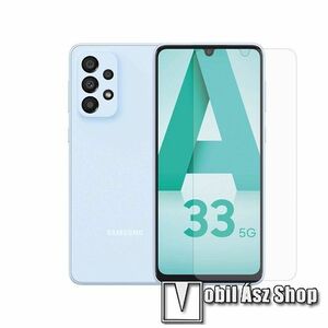 Előlap védő karcálló edzett üveg - 0, 3 mm vékony, 9H, Arc Edge, A képernyő sík részét védi - SAMSUNG Galaxy A33 5G (SM-A336) kép