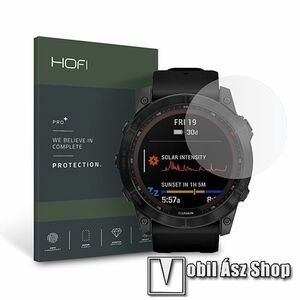 HOFI Glass Pro+ okosóra előlap védő karcálló edzett üveg - 1db, 0.3mm, 9H, A képernyő sík részét védi! - GARMIN Fenix 7X (51mm) / 7X Sapphire Solar Edition (51mm) / 7X Solar Edition (51mm) - GYÁRI kép