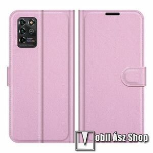 WALLET notesz tok / flip tok - RÓZSASZÍN - asztali tartó funkciós, oldalra nyíló, rejtett mágneses záródás, bankkártyatartó zseb, szilikon belső - ZTE Blade V30 Vita kép