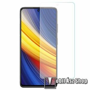 Előlap védő karcálló edzett üveg - 0, 3 mm vékony, 9H, Arc Edge, A képernyő sík részét védi - Xiaomi Poco X4 Pro 5G kép