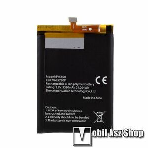 Akkumulátor - 5580 mAh Li-Polymer - belső akku, beépítése szakértelmet igényel! - Blackview BV5800 kép