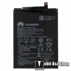 HUAWEI akku 3240mAh LI-Polymer - belső akku, beépítése szakértelmet igényel, 3.82V, 12.36Wh, HB356687ECW kompatibilis - HUAWEI Honor V10 / 7X / nova 2 plus / nova 3i / nova 2s / Mate 10 lite / Mate 9 Lite / P30 Lite / Honor 9i - GYÁRI kép