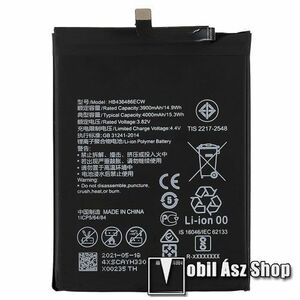 Akku 3900mAh LI-Polymer - belső akku, beépítése szakértelmet igényel, HB436486ECW kompatibilis - HUAWEI Mate 10 / Mate 10 Pro / Mate 20 / P20 Pro kép