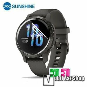 Garmin Venu® 2S 40mm, Sunshine Hydrogel TPU okosóra képernyővédő fólia, Ultra Clear, Önregeneráló!, 1db kép