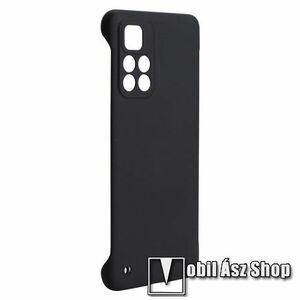 ENKAY műanyag védő tok / hátlap - FEKETE - gumírozott matt felület, kameravédelemmel - Xiaomi Redmi Note 11 Pro (China) / Note 11 Pro Plus (China) / Note 11 Pro Plus 5G (Global) - GYÁRI kép