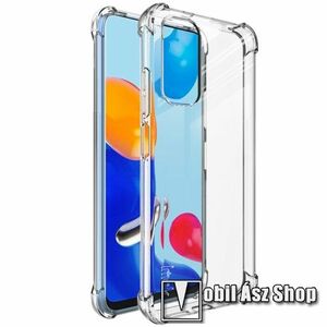 IMAK Silky szilikon védő tok / hátlap - ÁTLÁTSZÓ - ERŐS VÉDELEM! - képernyővédő fóliával! - Xiaomi Redmi Note 11 4G (Global version) / Redmi Note 11S (Global version) - GYÁRI kép