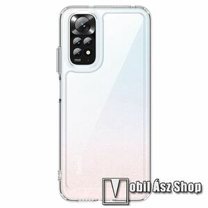 OTT! TRANSPARENT műanyag védő tok / hátlap - ÁTLÁTSZÓ - szilikon szegély, erősített sarkok - ERŐS VÉDELEM!- Xiaomi Redmi Note 11 4G (Global version) / Redmi Note 11S (Global version) kép