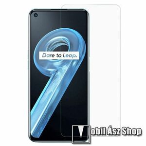 Előlap védő karcálló edzett üveg - 0, 3 mm vékony, 9H, Arc Edge, A képernyő sík részét védi - Realme 9i / Oppo A36 / Oppo A76 kép