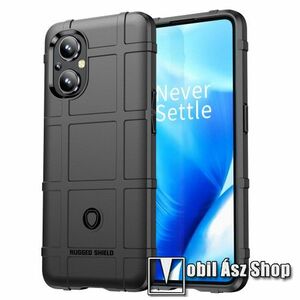 OTT! RUGGED SHIELD szilikon védő tok / hátlap - matt, ERŐS VÉDELEM - FEKETE - OnePlus Nord N20 5G / Oppo A96 (China) kép