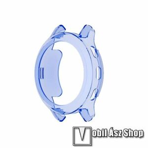 Garmin Venu 2 Plus, Okosóra szilikontok, Keret, Bumper, Átlátszó, Kék kép