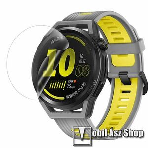 Huawei Watch GT Runner, Watch GT 3 SE, TPU okosóra képernyővédő fólia, 1db, Clear, törlőkendővel kép