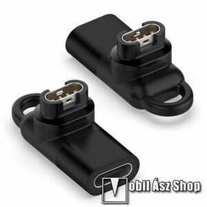 Okosóra töltő átalakító / USB adapter - Type-C kábellel használható, 90°-os derékszögű, kulcstartóra tehető - 1db - Garmin Fenix 7 / 5 / 5S / 5X / 5X Plus / 5X Plus Sapphire / 6X / 6X Sapphire / 6X Pro / 6X Pro Solar / 6X Pro Sapphire / Forerunner 935 kép