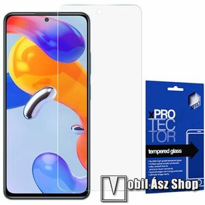 Xpro előlap védő karcálló edzett üveg - 0, 33 mm vékony, 9H, Arc Edge, A képernyő sík részét védi - Xiaomi Redmi Note 11 Pro 4G (Global) / 11 Pro 5G (Global) / 11E Pro / 12 Pro 4G - GYÁRI kép