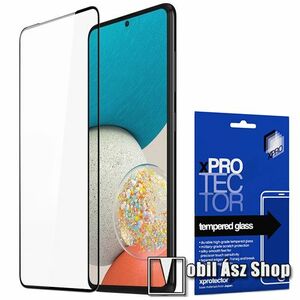 Xpro előlap védő karcálló edzett üveg - FEKETE - 9H, 0, 33mm, A teljes felületén tapad! - A TELJES KIJELZŐT VÉDI! - SAMSUNG Galaxy A53 5G (SM-A536U) - GYÁRI kép