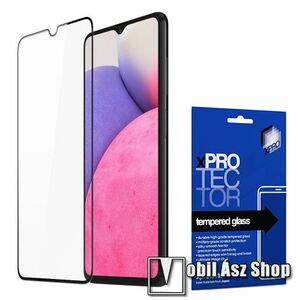 Xpro előlap védő karcálló edzett üveg - FEKETE - 9H, 0, 33mm, A teljes felületén tapad! - A TELJES KIJELZŐT VÉDI! - SAMSUNG Galaxy A33 5G (SM-A336) - GYÁRI kép