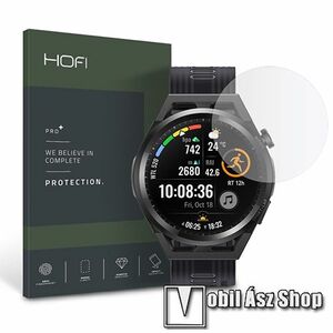 HOFI Glass Pro+ okosóra előlap védő karcálló edzett üveg - 1db, 0.3mm, 9H, A képernyő sík részét védi! - HUAWEI Watch GT Runner / Watch GT 3 SE - GYÁRI kép