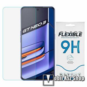 Flexible 9H Nano Glass rugalmas edzett üveg képernyővédő fólia, 0, 15 mm vékony, a képernyő sík részét védi - Realme GT Neo 3 kép