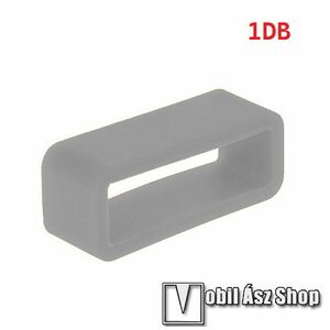 Okosóra szíj bújtató - 1db, szilikon, 26mm széles szíjakhoz, A feltüntetett méret a bujtató belső szélességét jelöli! - SZÜRKE kép