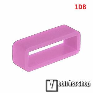 Okosóra szíj bújtató - 1db, szilikon, 26mm széles szíjakhoz, A feltüntetett méret a bujtató belső szélességét jelöli! - RÓZSASZÍN kép