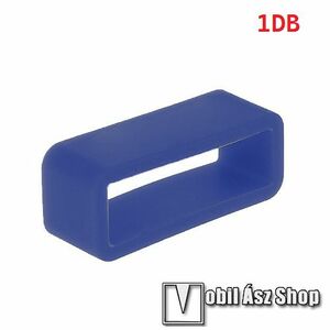 Okosóra szíj bújtató - 1db, szilikon, 26mm széles szíjakhoz, nem mérgező, mosható, A feltüntetett méret a bujtató belső szélességét jelöli! - ÉJKÉK kép