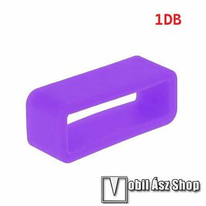 Okosóra szíj bújtató - 1db, szilikon, 26mm széles szíjakhoz, A feltüntetett méret a bujtató belső szélességét jelöli! - LILA kép