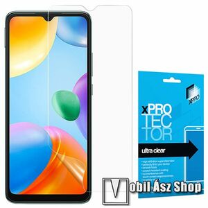 Xpro képernyővédő fólia - Clear - 1db, törlőkendővel, A képernyő sík részét védi! - Xiaomi Redmi 10C - GYÁRI kép