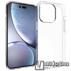 Szilikon védő tok / hátlap - ÁTLÁTSZÓ - APPLE iPhone 14 Pro kép