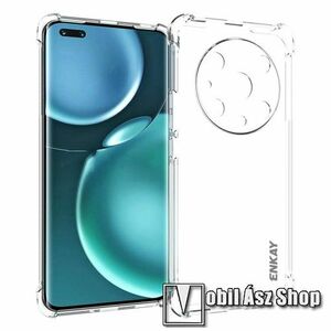 ENKAY szilikon védő tok / hátlap - FÉNYES - ÁTLÁTSZÓ - erősített sarkok, ERŐS VÉDELEM! - HUAWEI Honor Magic4 Pro - GYÁRI kép