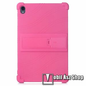 Szilikon védő tok / hátlap - asztali tartó funkciós, erősített sarkok - ERŐS VÉDELEM! - RÓZSASZÍN - LENOVO Tab P11 (TB-J606F) / Tab P11 Plus / P11 5G / Pad (ZA7R0232CN) / Motorola Moto Tab G70 kép