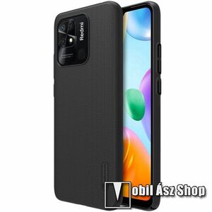 NILLKIN SUPER FROSTED műanyag védő tok / hátlap - érdes felület - FEKETE - Xiaomi Redmi 10C - GYÁRI kép