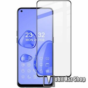 IMAK Pro+ előlap védő karcálló edzett üveg - FEKETE - 9H, A teljes felületén tapad! - A TELJES KIJELZŐT VÉDI - Oneplus Nord CE 2 5G - GYÁRI kép