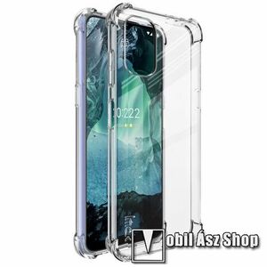 IMAK Silky szilikon védő tok / hátlap - ÁTLÁTSZÓ - ERŐS VÉDELEM! - képernyővédő fóliával! - NOKIA G11 / NOKIA G21 - GYÁRI kép