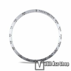 Okosóra lünetta védő rozsdamentes acél - a másodpercmutató segítségével a tachymeter skáláról leolvashatod az óránkénti átlagsebességet - EZÜST - HUAWEI Watch GT 2 46mm kép