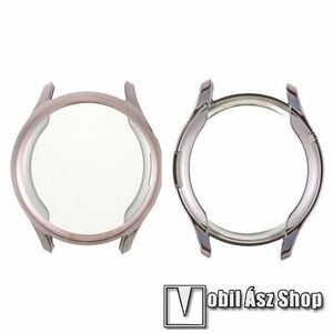 Okosóra szilikon védő tok / keret - GALVANIZÁLT RÓZSASZÍN - Szilikon előlapvédő is! - HUAWEI Watch 3 46mm kép