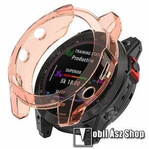 Okosóra szilikontok - ÁTTETSZŐ NARANCSSÁRGA - GARMIN Fenix 7 (47mm) kép