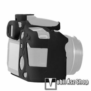 Szilikon védő tok Canon EOS 90D fényképezőgéphez - csúszásgátló - FEKETE kép