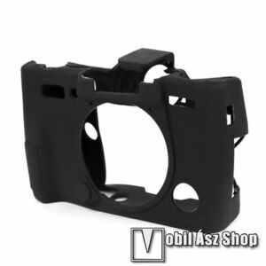 Szilikon védő tok Fujifilm X-T30 fényképezőgéphez - csúszásgátló - FEKETE kép