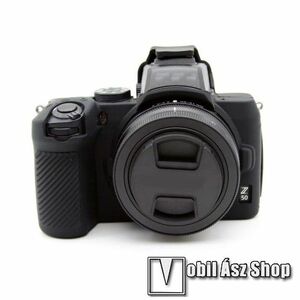Szilikon védő tok Nikon Z50 fényképezőgéphez - csúszásgátló - FEKETE kép