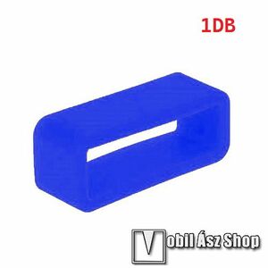 Okosóra szíj bújtató - 1db, szilikon, 22mm széles szíjakhoz, nem mérgező, mosható, A feltüntetett méret a bujtató belső szélességét jelöli! - KIRÁLYKÉK kép