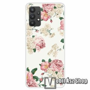 Szilikon védő tok / hátlap - BAZSARÓZSA MINTÁS - SAMSUNG Galaxy A32 4G (SM-A325F) kép